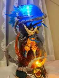 25cm Dragon Ball Figures Spirit Bomb Sou Goku Anime Figures Super Saiya Action Figure Model Pvc Statue Doll Collection Toys Gift