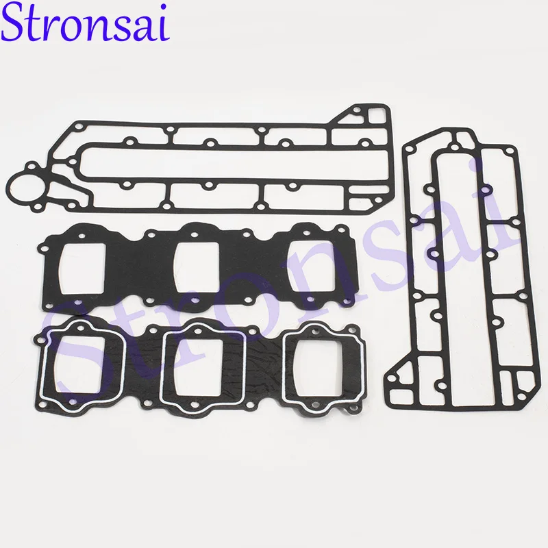 

6H3-W0001 6K5-W0001 Комплект прокладок головки блока питания для подвесного мотора Yamaha, 3-цилиндровый, 60 л.с., 2 т, Parsun Powetec Seapro HDX 6K5-W0001-00