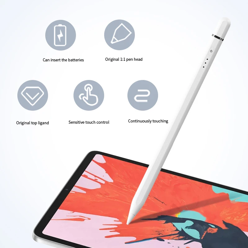 Imagem -05 - Lápis de Toque de Adsorção Magnética de Carregamento Rápido Caneta Stylus para Ipad 20232023 Apple Pencil Ipad Air 10.5 Pro 11 12.9