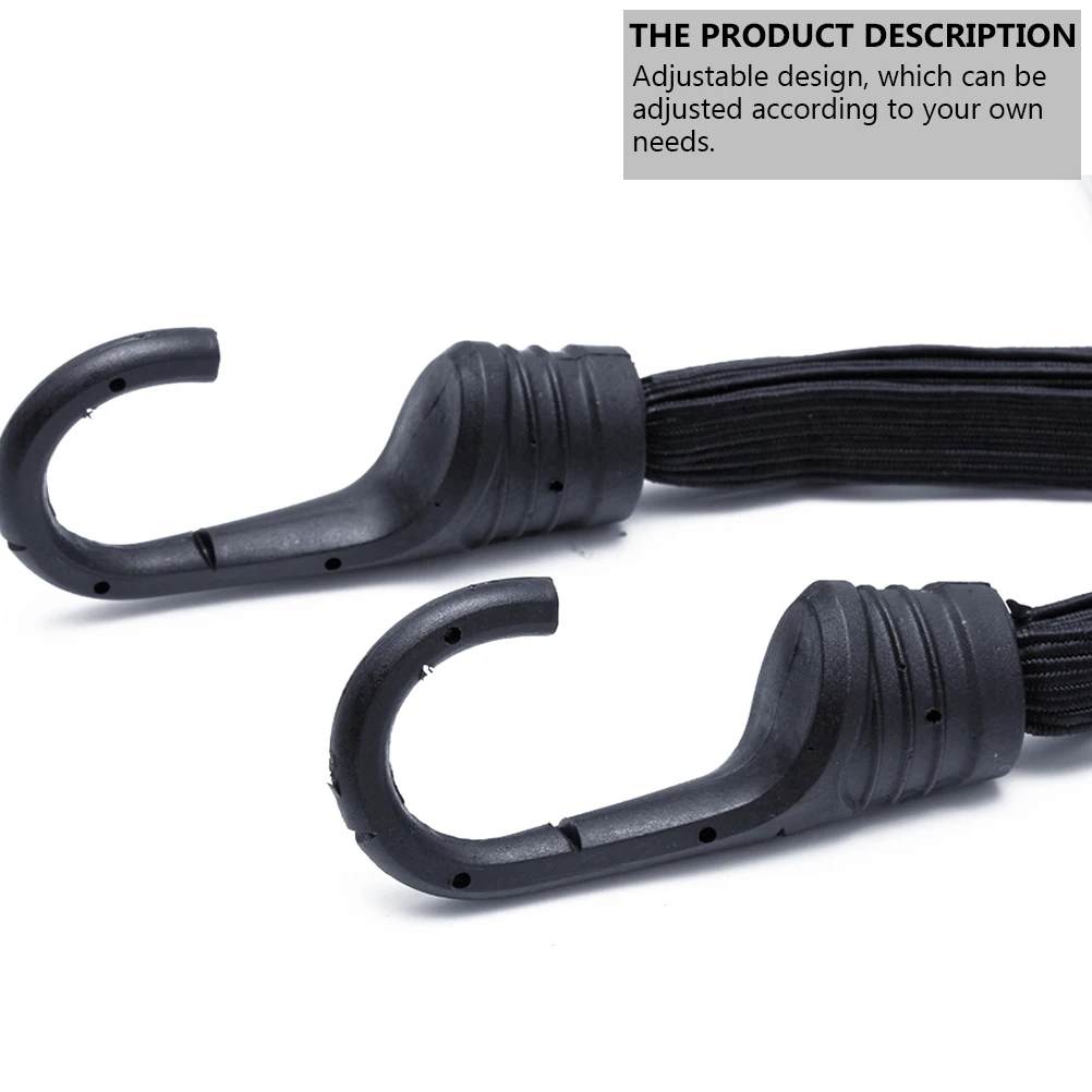 

3pcs Luggage Rope Bungee Cord Adjustable Bike Strap Elastic Strapping Fixed Rope for Helmets Durable Binding Belt Polyester