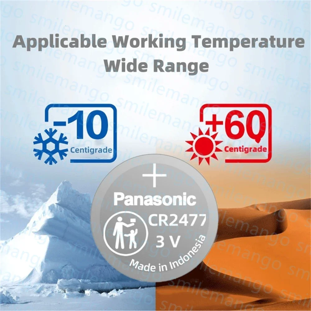 Panasonic 2-50 шт. CR2477 кнопочная батарея 3 В литиевая батарея прибор метр импортный цифровой монитор давления в шинах интеллектуальный