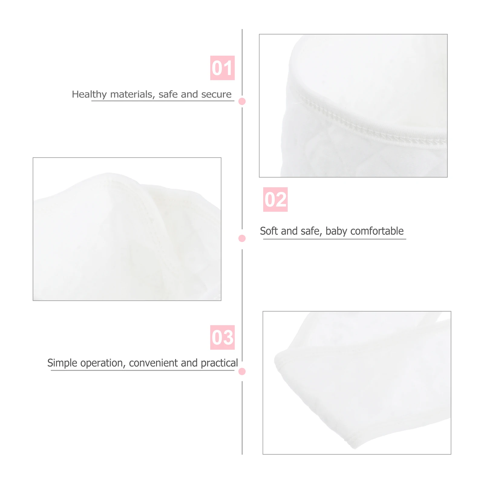 

10pcs Baby Belly Button Band White Cotton Newborn Navel Belt Infant Abdominal Wrap Toddler Belly Belt Umbilical Protective