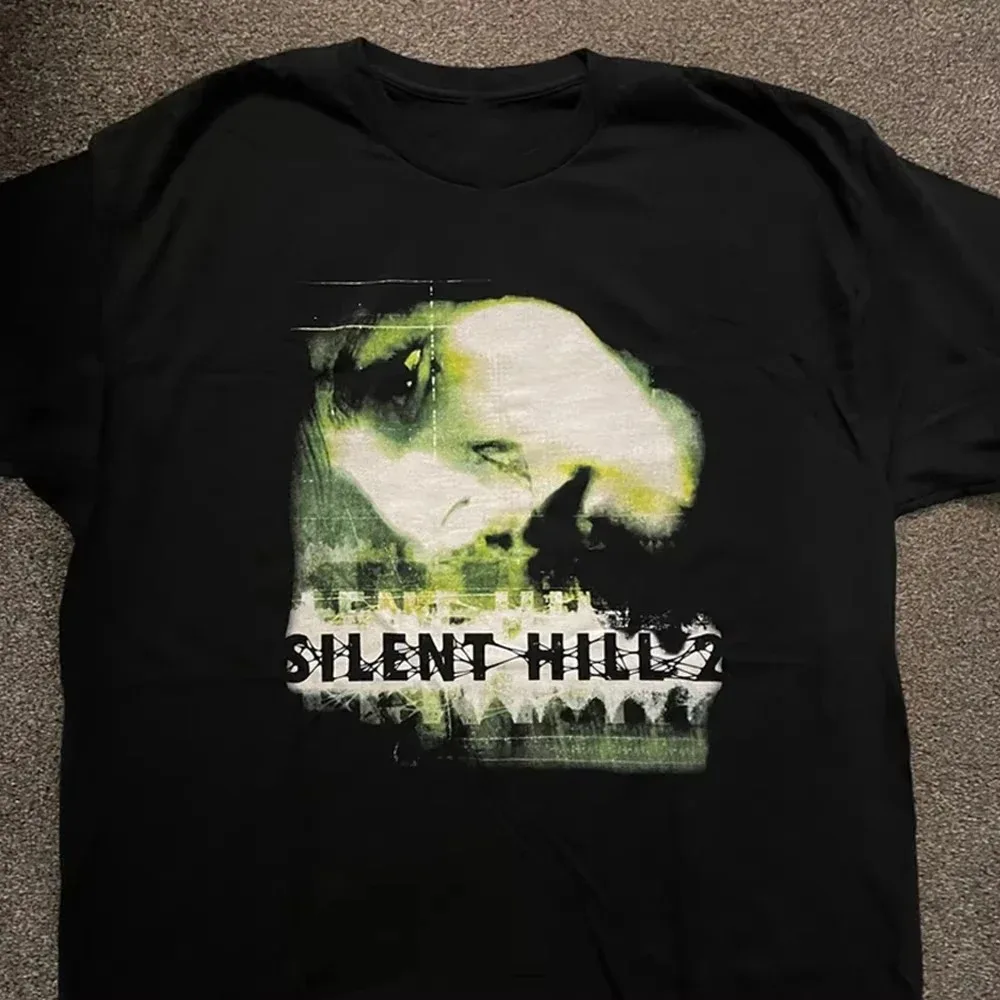 Silent Hill New Model Washed T-shirt personality Clothes Unisex Oversized Suitable for all seasons soft high quality hot product