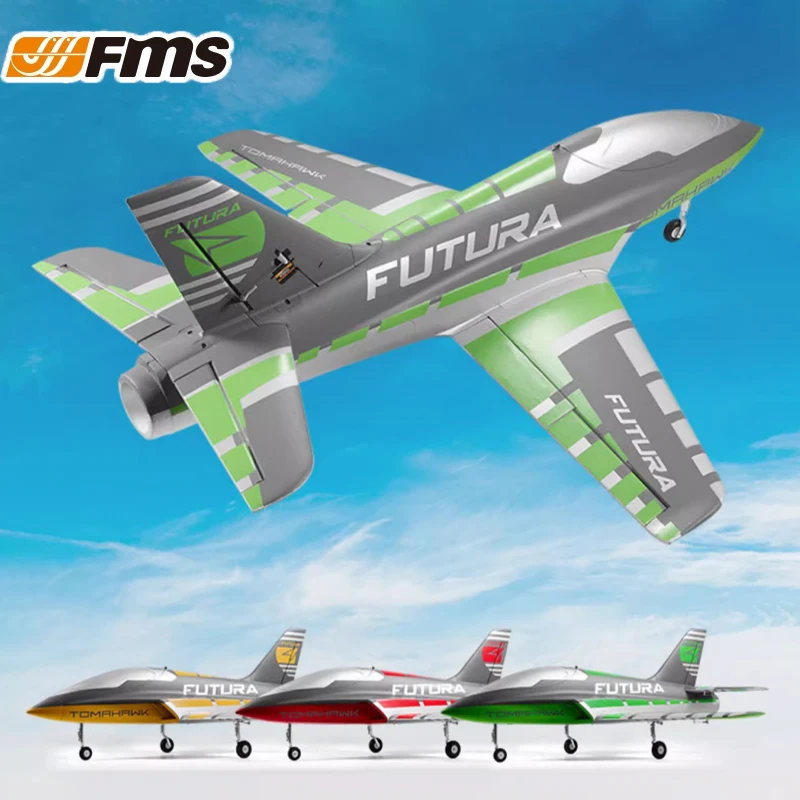 FMS新型航空機モデル 64mm Futura カルバート ラジコン 電動航空機モデル 組み立て フォームマシン 固定翼 RC飛行機 EDF