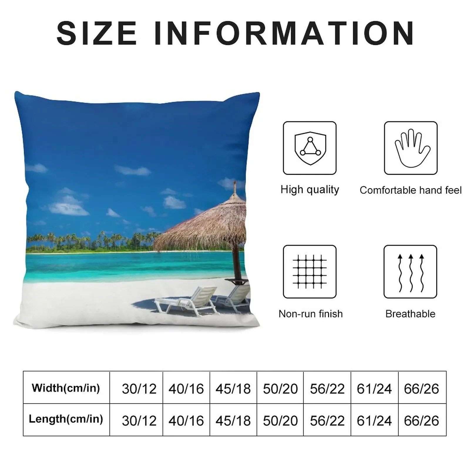 Beach In Maldives Throw Pillow Sofa Cushions Cover Cushion Cover For Sofa Christmas Pillow pillow