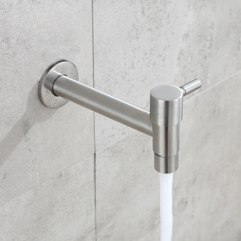Washing Machine Faucet 304 Stainless Steel Quick-opening 4 Tap Extended Balcony Mop Pool Faucet Bathroom Faucets