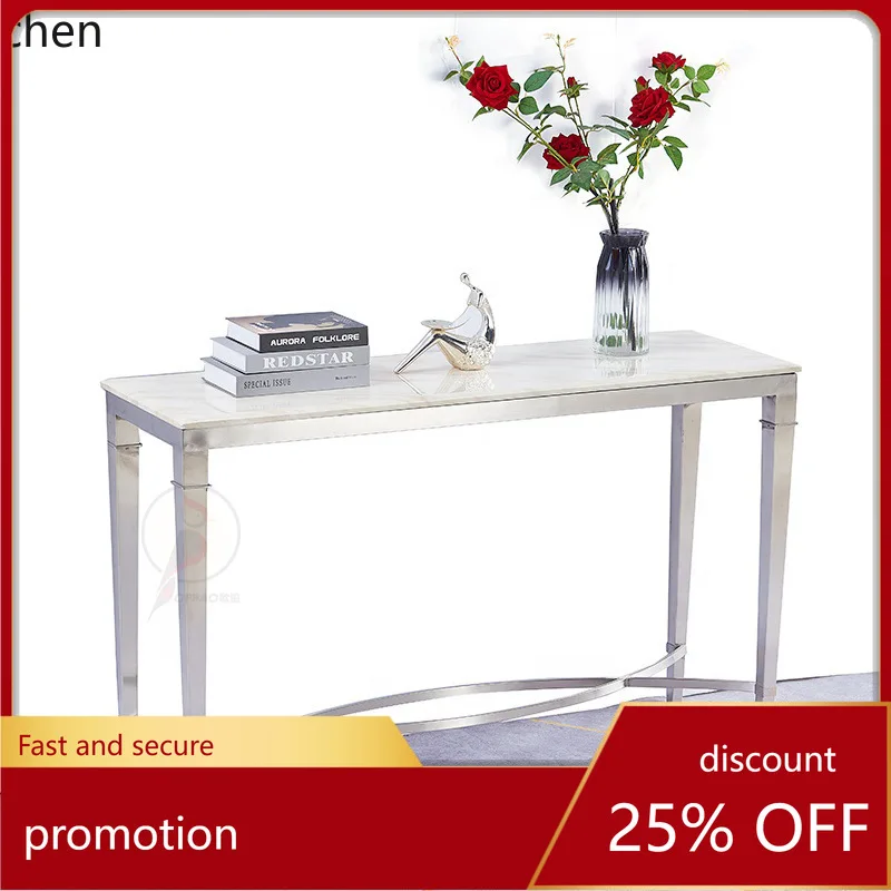 

YFY Nordic Modern Light Luxury Entryway Table Steel Entryway Console Entryway Cabinet Decorative End View Table Partition