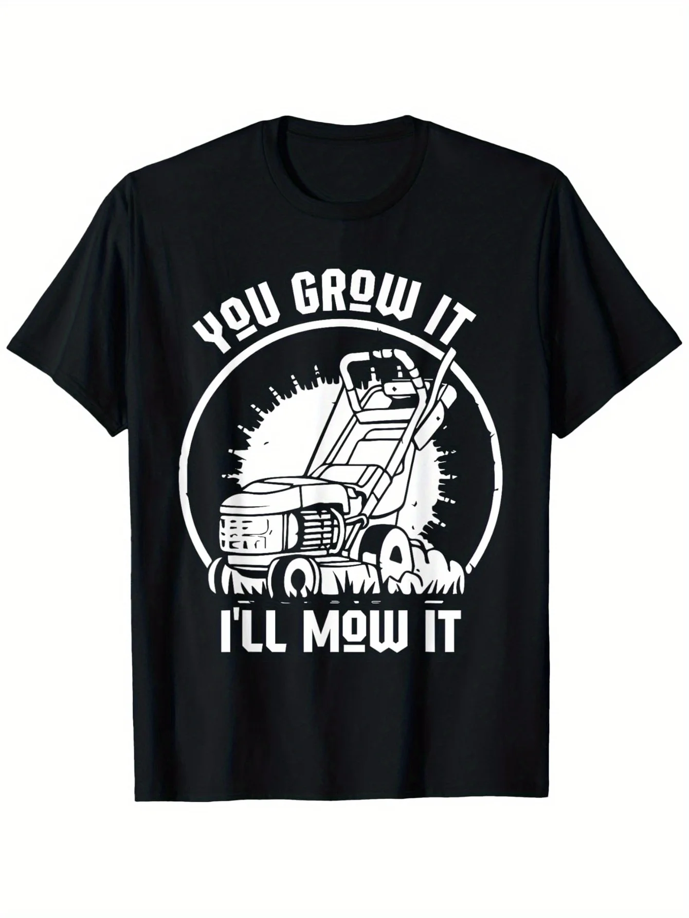 A Fun Lawn Mower T-Shirt Featuring a Lawn Tractor Design, This Stylish Men'S Tee Is Made from Soft, Comfortable, And Breathable