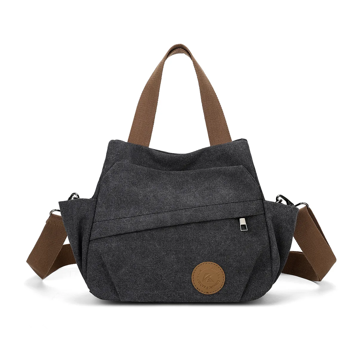

2026 Retro Versatile Extended Shoulder Strap Messenger Bag Crossbody Tote for Women's Class Commuting Washed Canvas Handbag