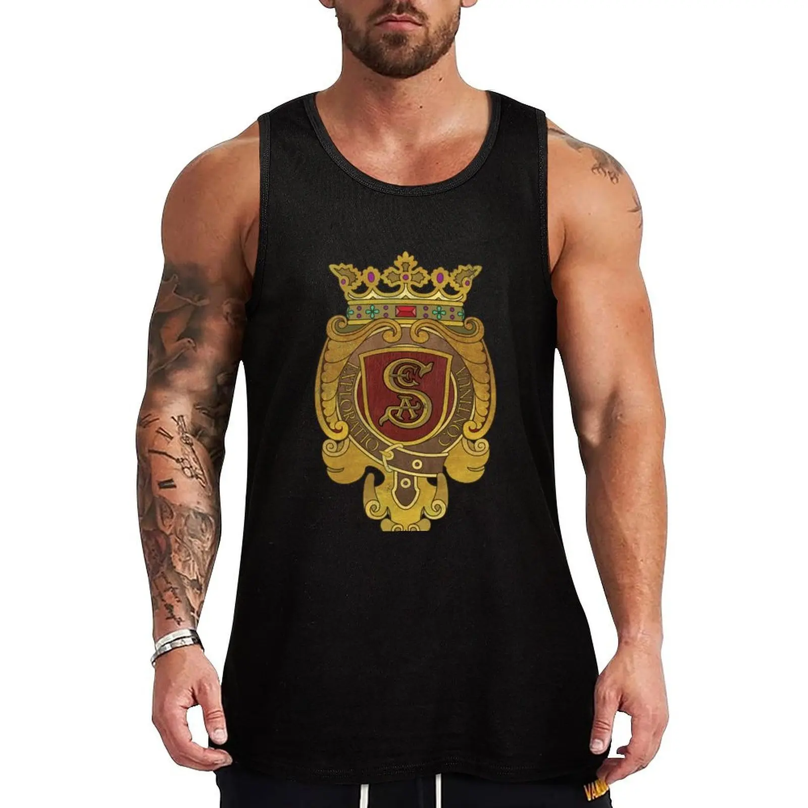 

Society of Explorers and Adventurers Icon Tank Top Gym Muscle Tank Top Sleeveless Fitness Athletic Wear