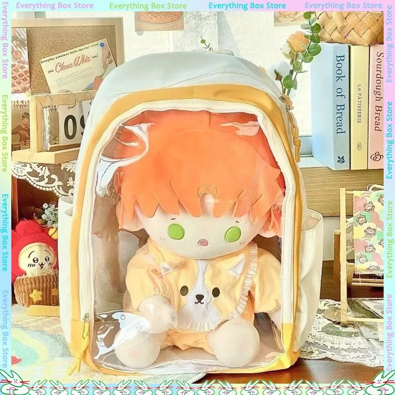 

Универсальный рюкзак большой вместимости на каждый день, вмещающий размер 40 см, хлопковая кукла, аниме, прозрачный Itabag, двумерный значок, сумка «сделай сам»