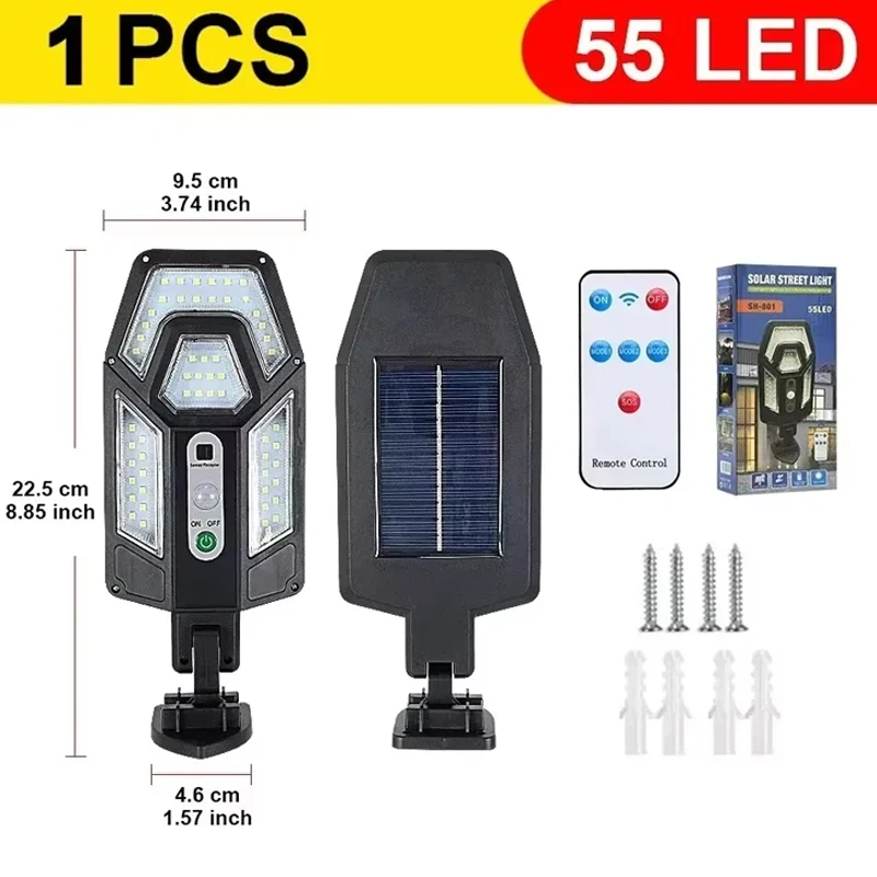 15000LM Bestraling 500 ㎡   Solar Light voor buiten zonlicht bewegingssensor IP65 waterdichte tuin straat muur externe zonnelamp