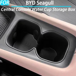 Car Central Console Water Cup Storage Box for BYD Seagull Dolphin Mini Interior Accessories 2024