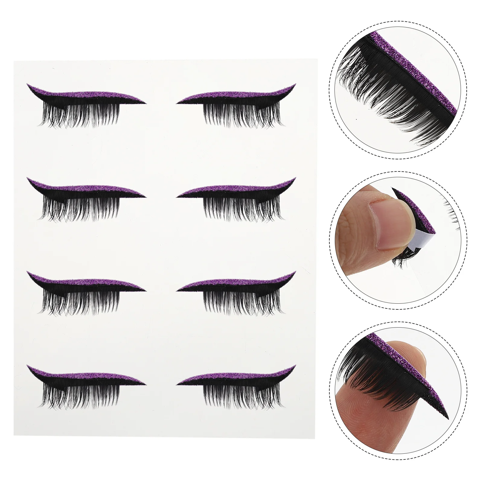 Eyeliner Sticker False Eyelashes Shiny Adhesive Eye Line Strip Waterproof For Daily Makeup Masquerade Cosplay Festival