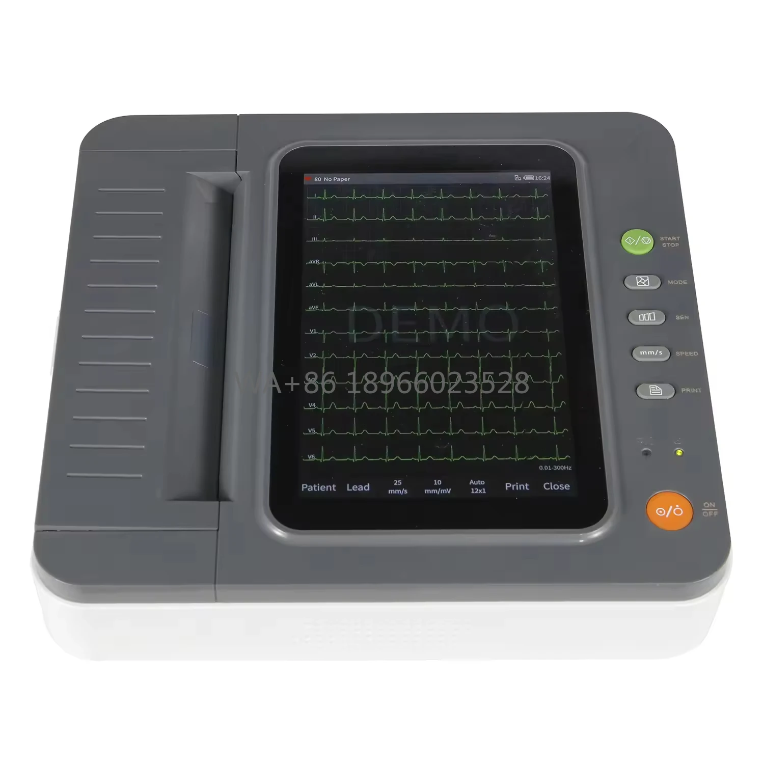 Electrocardiógrafo Digital Portátil de 12 Canales