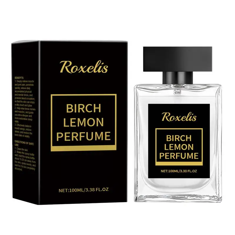 Birch Lemon Perfume Spray 100ml Body Perfume Spray Birch Lemon Fragrance Long-Lasting Perfume All-Day Scent Uplifting Fragrance