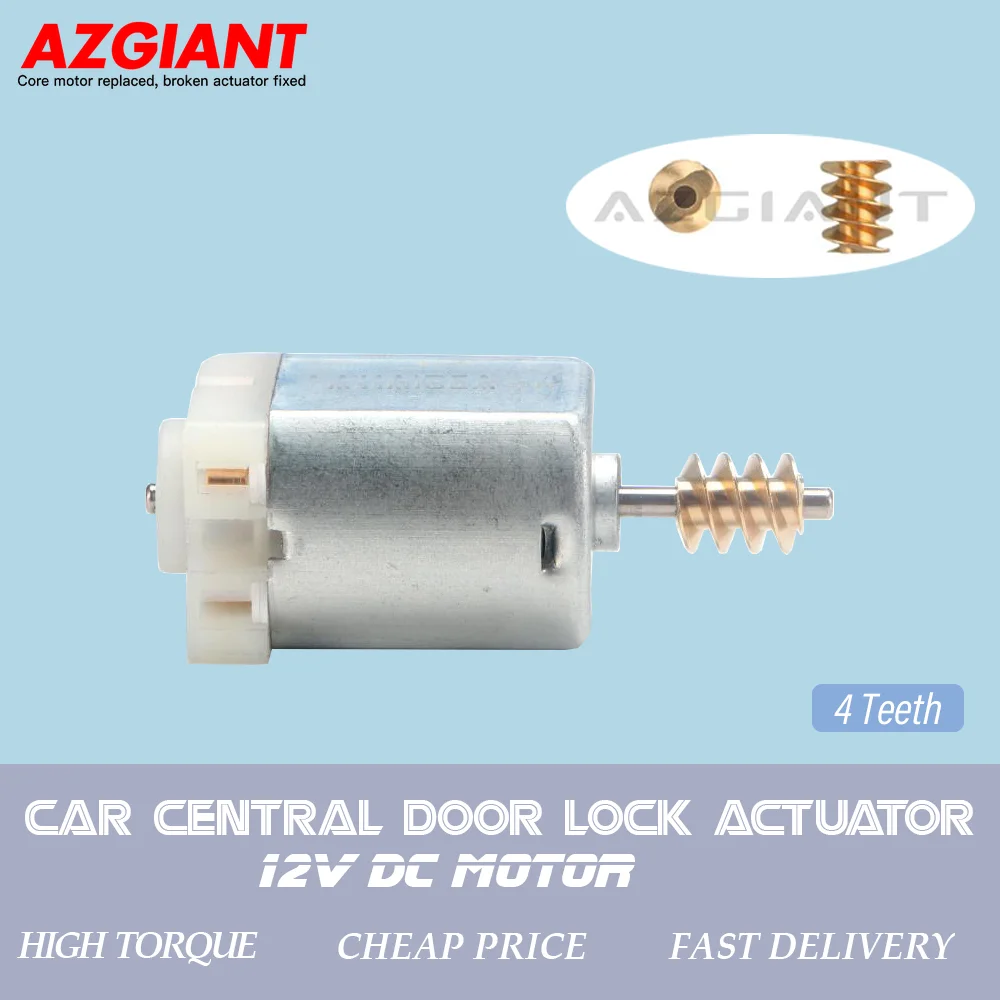 AZGIANT 1-5pcs 4Teeth Car Door Lock Actuator Repair Kit 12V DC Motor Engine Repair For Chevrolet Orlando Trax  Aveo MK2 3023880