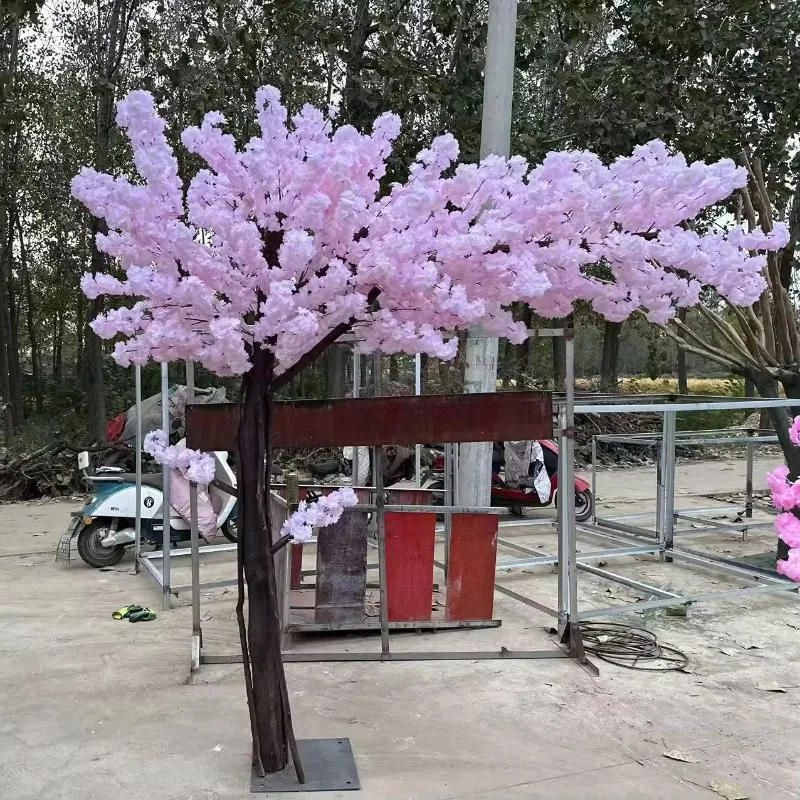 Large silk flower trees, artificial cherry trees, large artificial flower plants, wedding flower trees