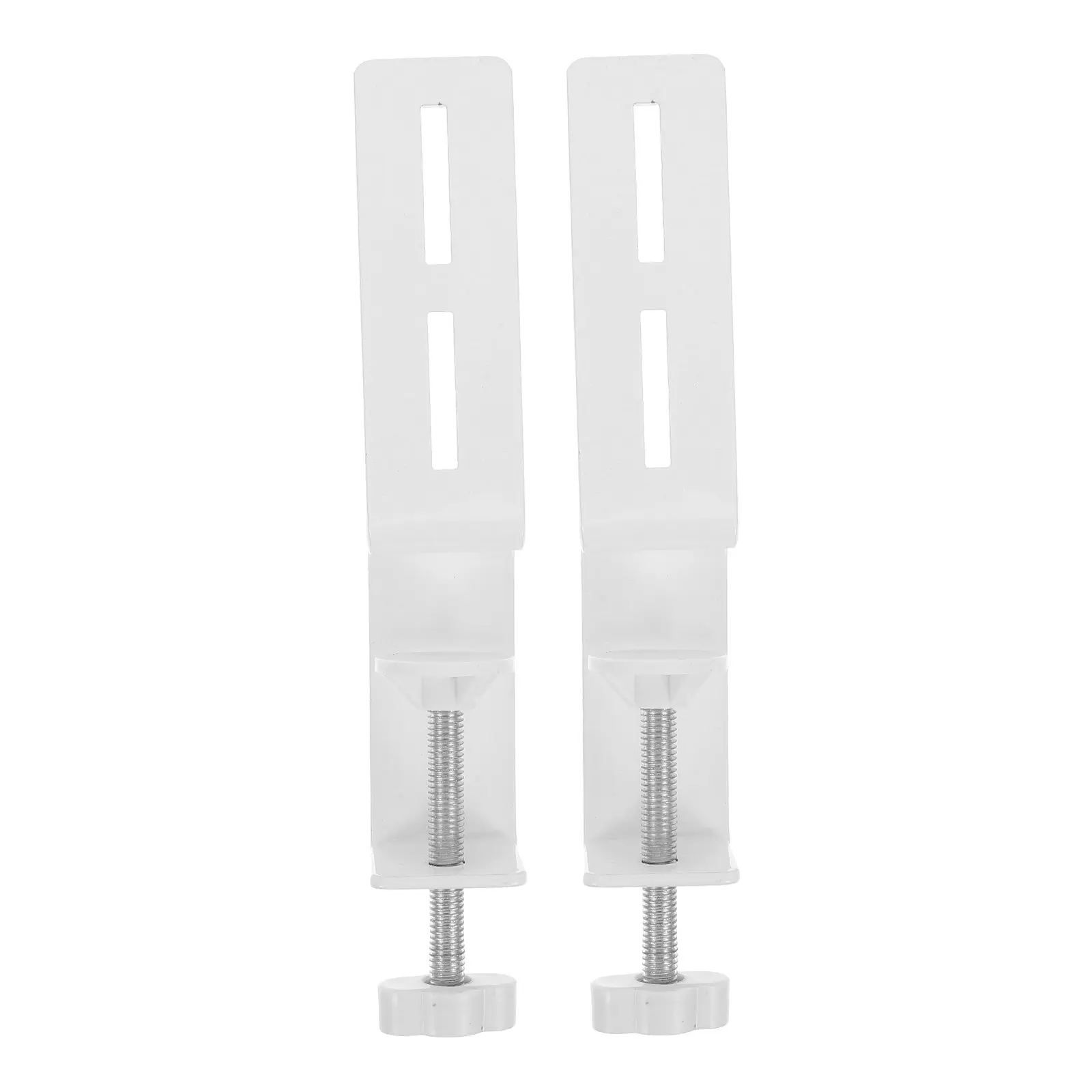 

2Pcs Carbon Steel Painted C Shape Desk Mounting Brackets Stable Desktop Organizer Bracket for Tools Supplies Craft Room Workshop