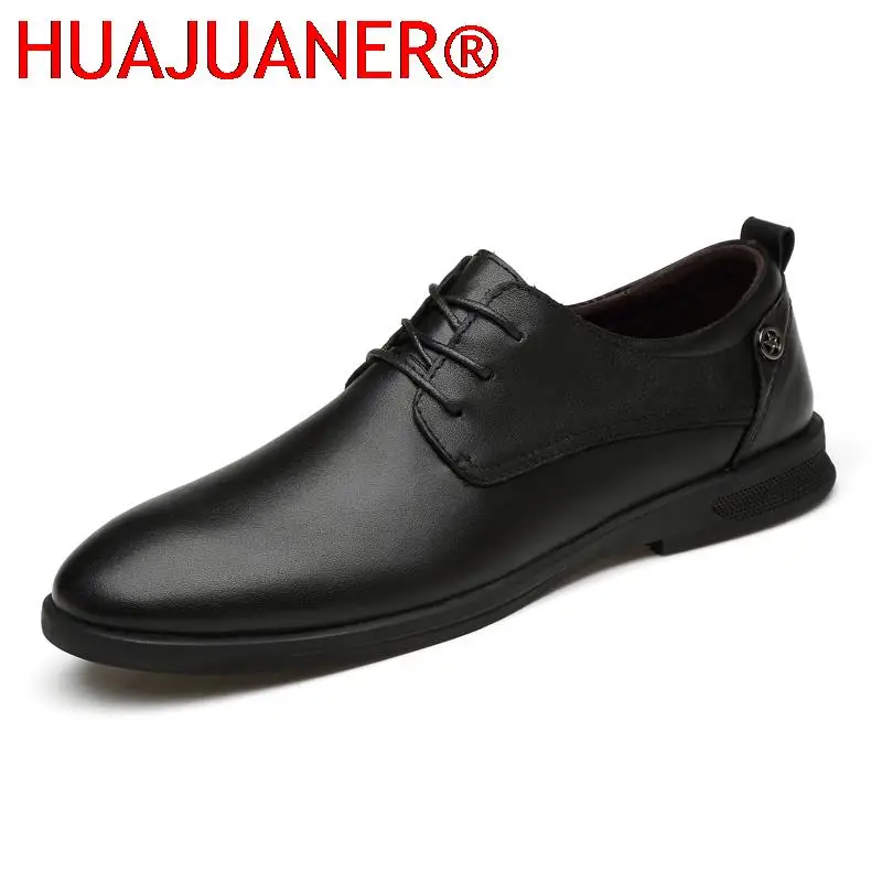 

Italian Fashion Men's Oxfords Men Casual Handmade Genuine Leather Mens Shoes Lace-up Business Dress Suit Shoes Best Gifts Man