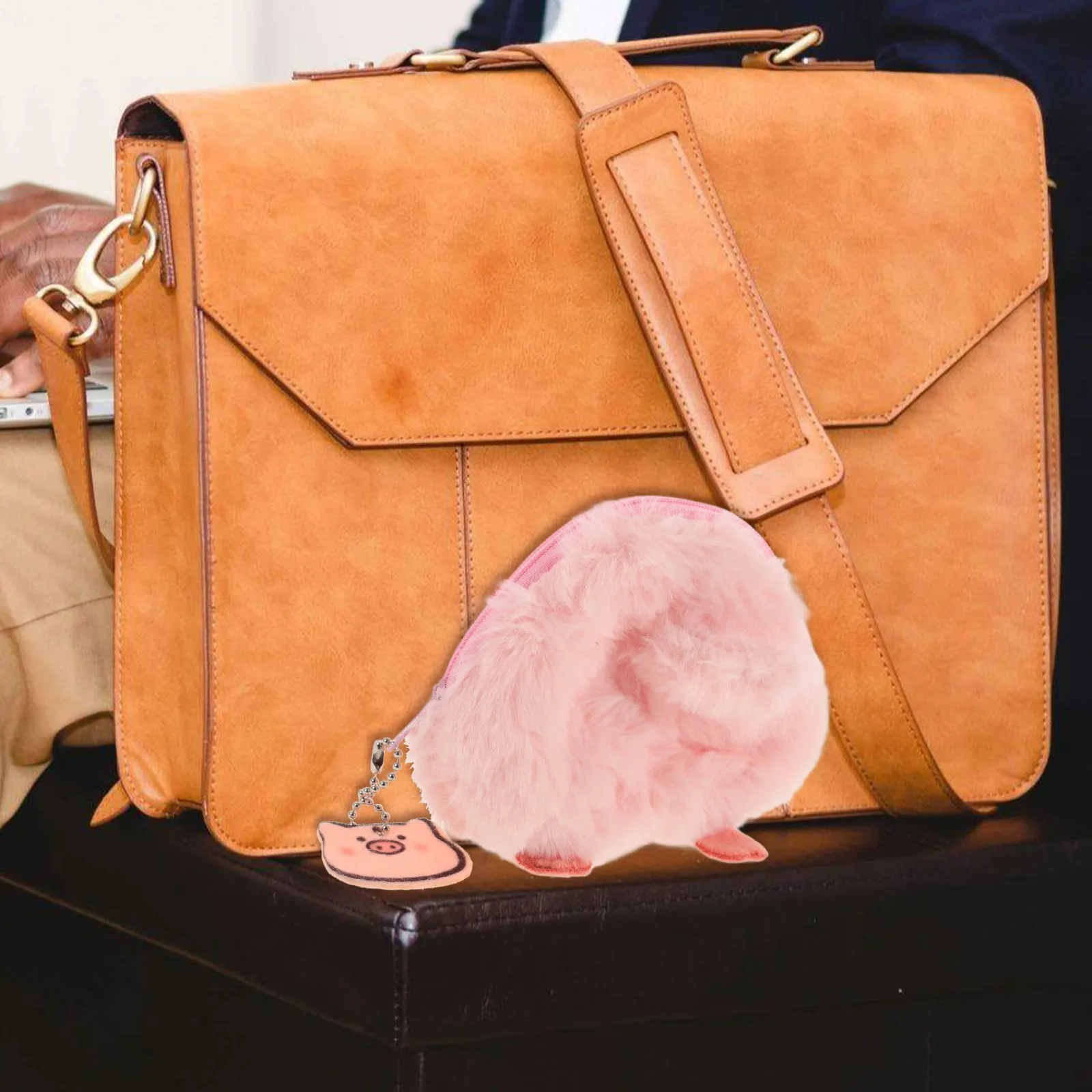 

Cute Piggy Coin Purse for Women Small Zipper Pouch Lightweight Compact Change Wallet Lipstick Holder Daily Travel Gift