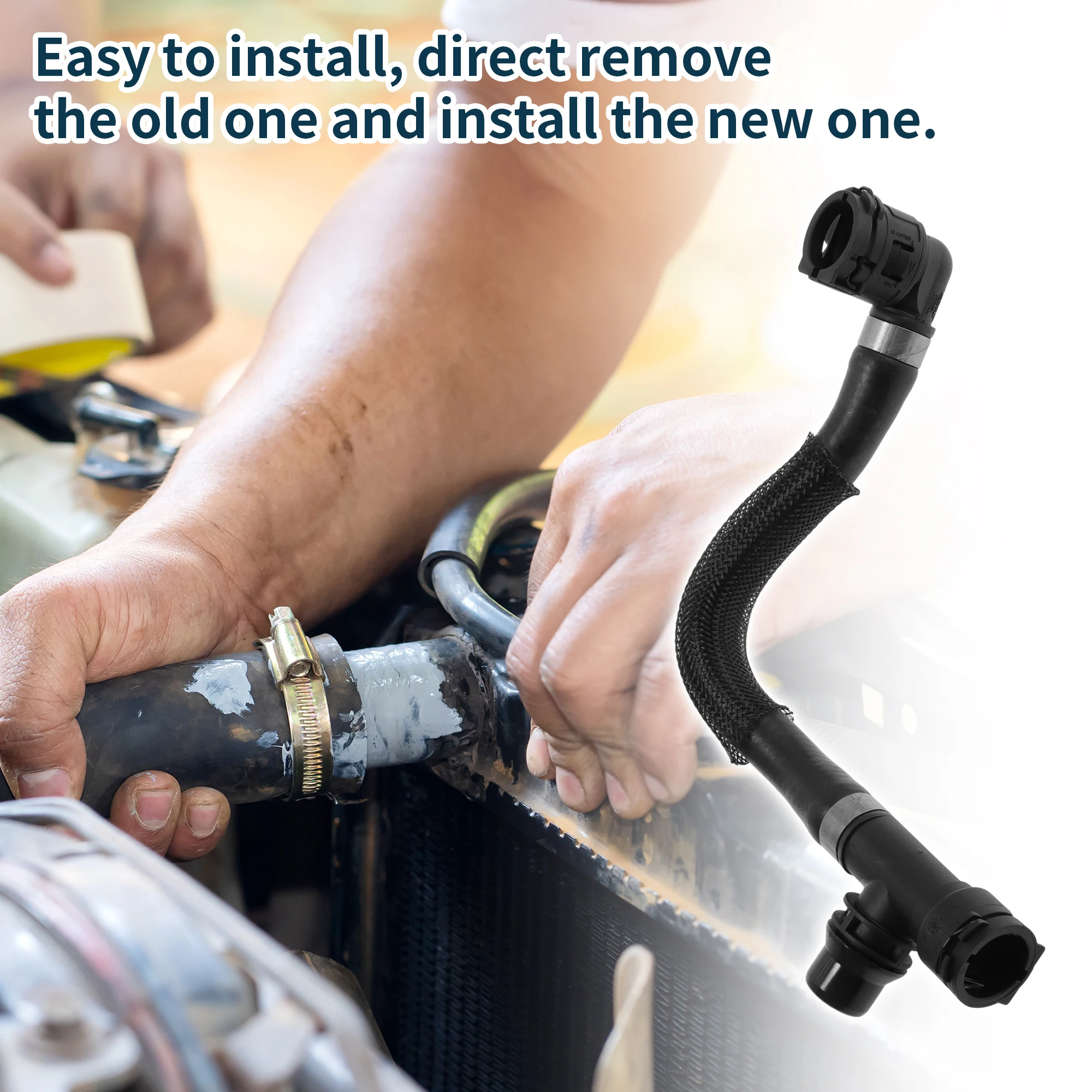 Motoforti المبرد خرطوم سخان خرطوم المبرد المخرج خرطوم الأنابيب لسيارات BMW 540Li G38 3.0T 16-19 No.17128602612 أنبوب التبريد