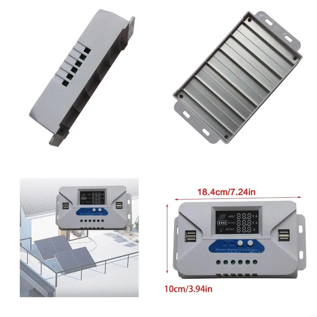 

L41E 12V/24V MPPT Solar Charging Controller 10A 20A 30A 40A 50A 60A for Battery Street Light Sun Control Outdoor Lighting
