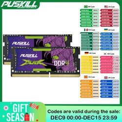 PUSKILL DDR4 Killblade Notebook Gamer Memoria Ram 32GB 2x16GB 2x8GB 3200MHz 2666MHz 1,2 V 260pin Sodimm para memoria de ordenador portátil