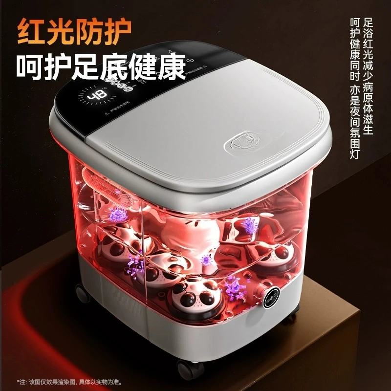Fully Automatic Heating Constant Temperature Foot Bath Bucket for Home Use, Electric Massage Device, Deep Foot Bath Basin,