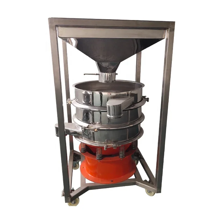 Dahan 304 Sus Two Deck Tobacco Sieving Machine Mechanical Automatic Circular Vibrator Mechanical Screen Sieve Shaker