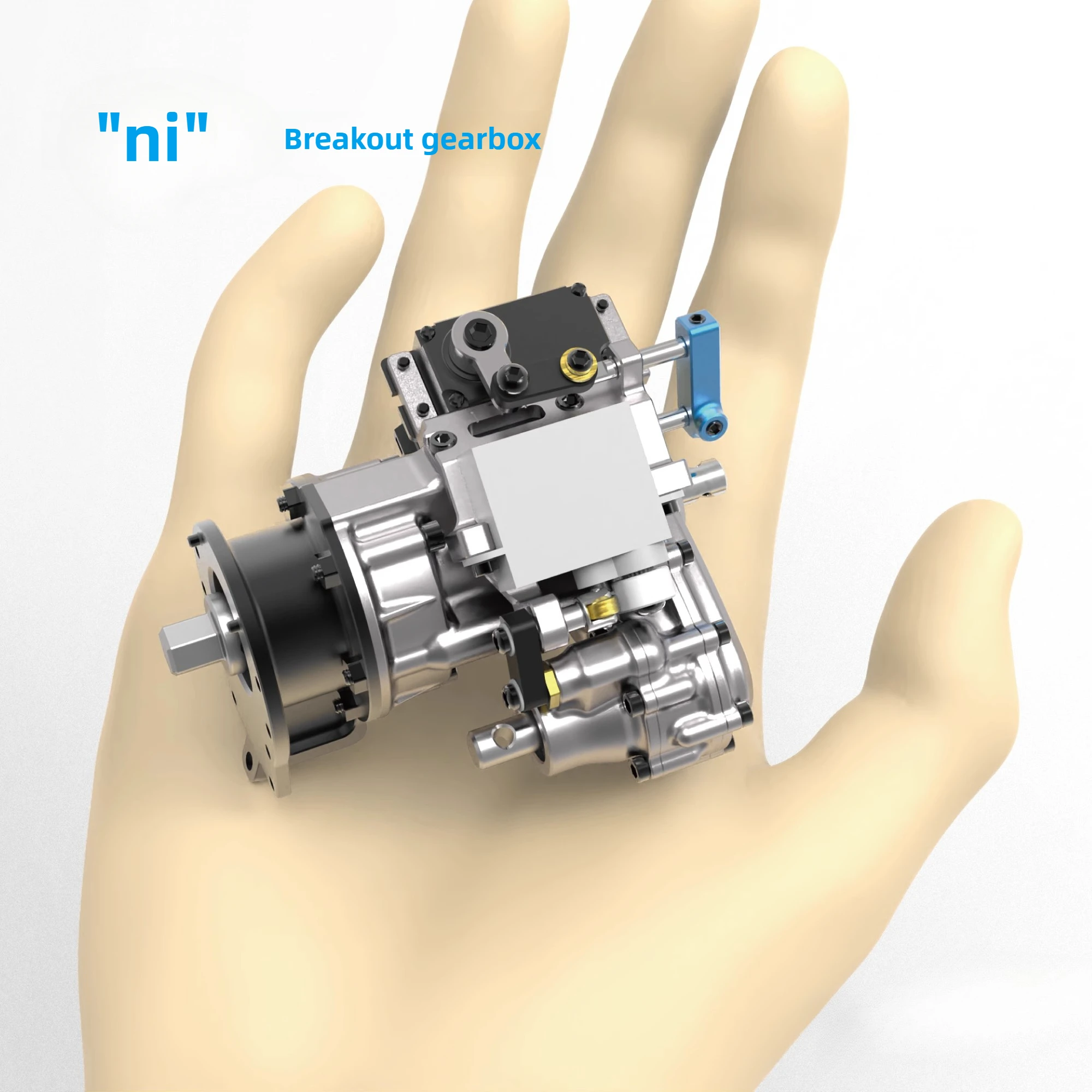 TWOLF M715 Full Metal Transfer Case Mini High Torque Gearbox High and Low Speed Rear Wheel Drive and Four-wheel Drive Switching
