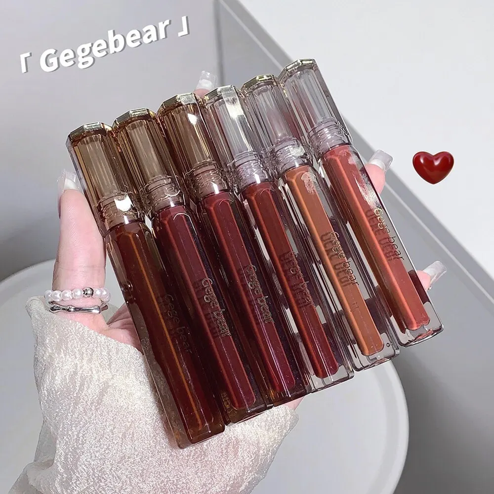 Gege Beer Fluweel Matte Mist Lippenstift Langdurige Hoge Pigmentkleur Antiaanbaklaag Cup Fluwelen Lipgloss Voor Dagelijkse Make-Up