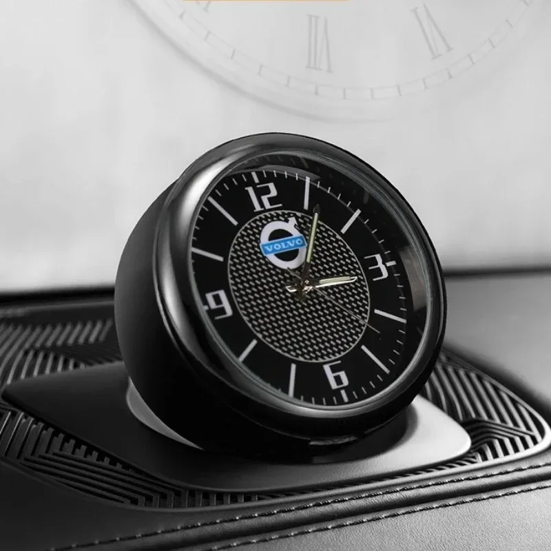 Peças interiores do carro mini relógio relógio de quartzo eletrônico automático para volvo c30 v40 v60 s40 s60 xc60 xc90 xc40 s80 s90 s80l s60l
