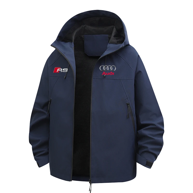 

Unisex Hooded Sweatshirt with Audi Logo Casual Fun Urban Style Loose Fit for Men And Women