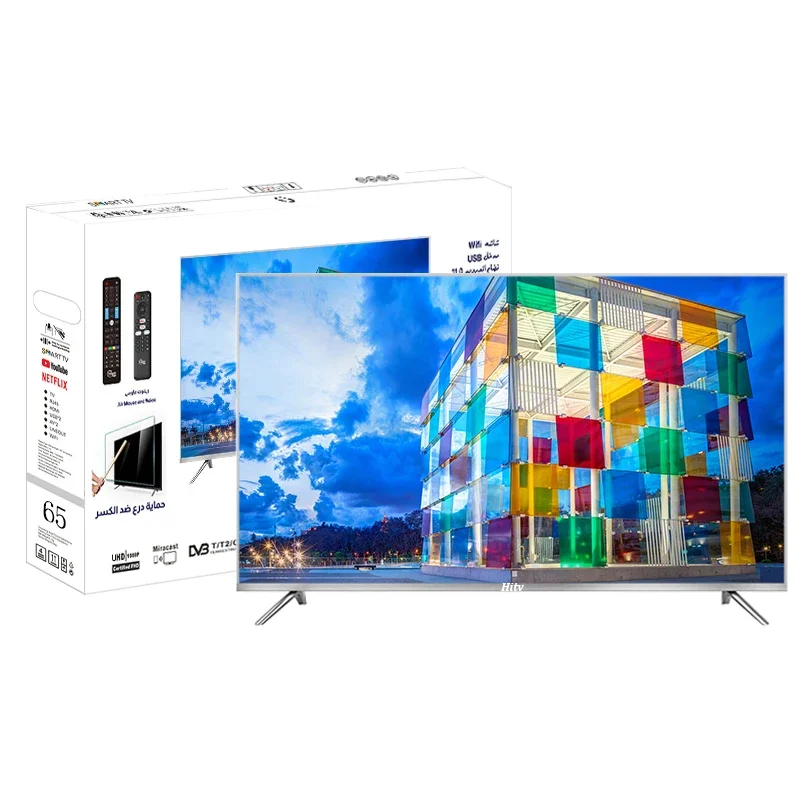 

Customized Big Screen TV 65 Inch LED TV Television 4K Android Smart TV
