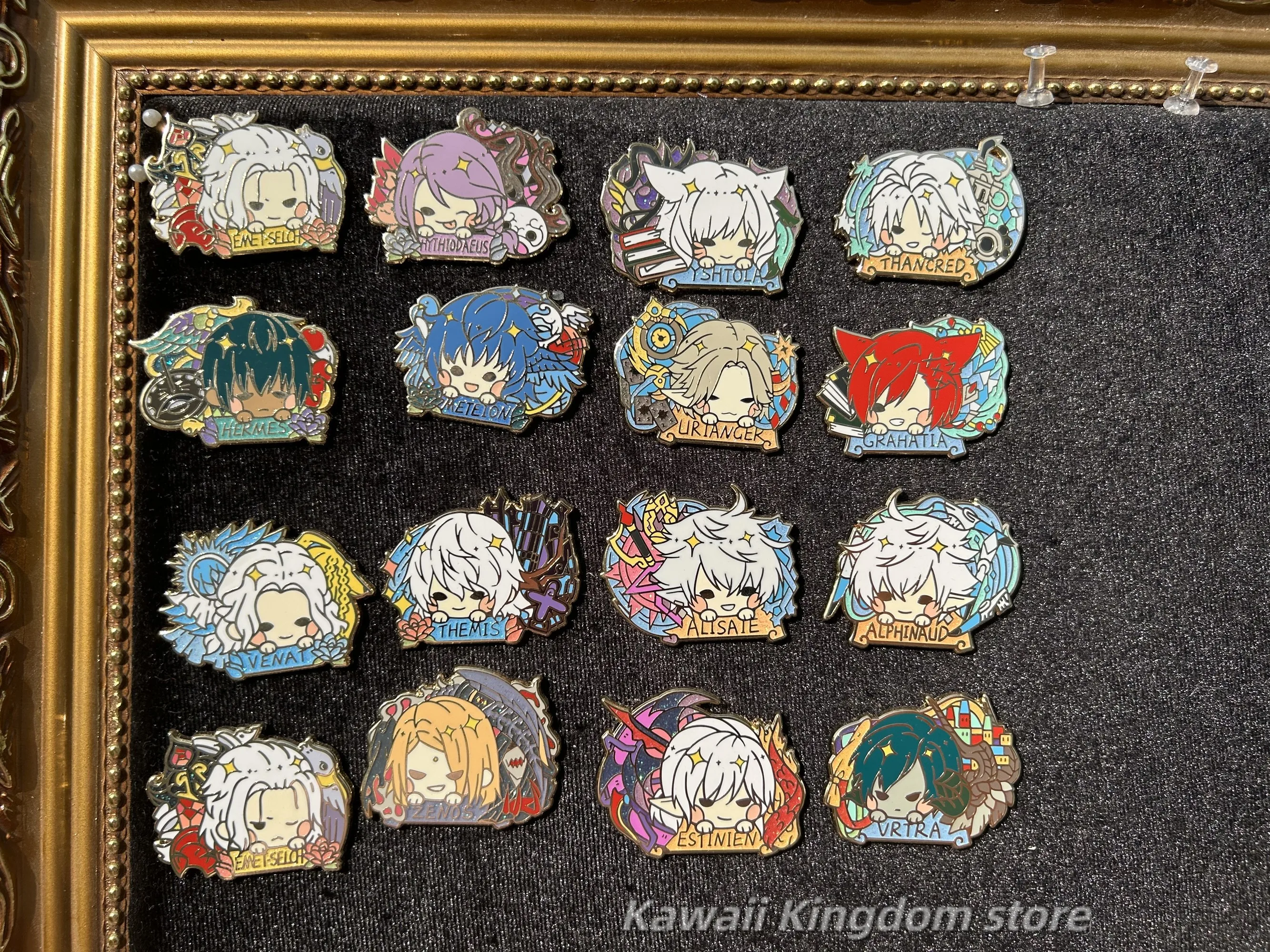 Game Final Fantasy XIV FF14 Hades Hythlodaeus Cartoon Metal Badge Brooch Pin Collection Itabag Button Anime Props Xmas Gifts