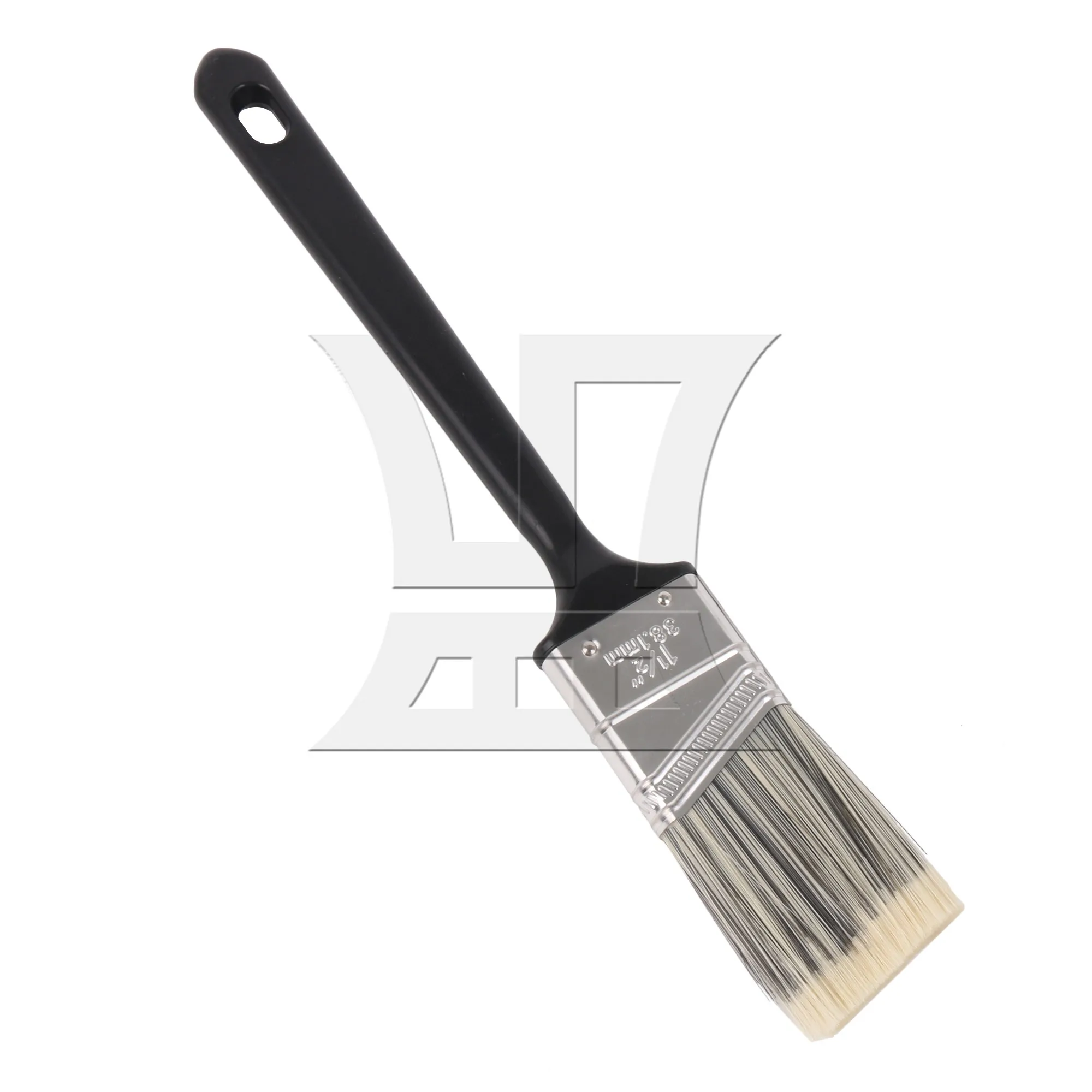 2 Pieces Professional Paint Brushes for DIY Decorative Plastic Handle 1.5 Inch