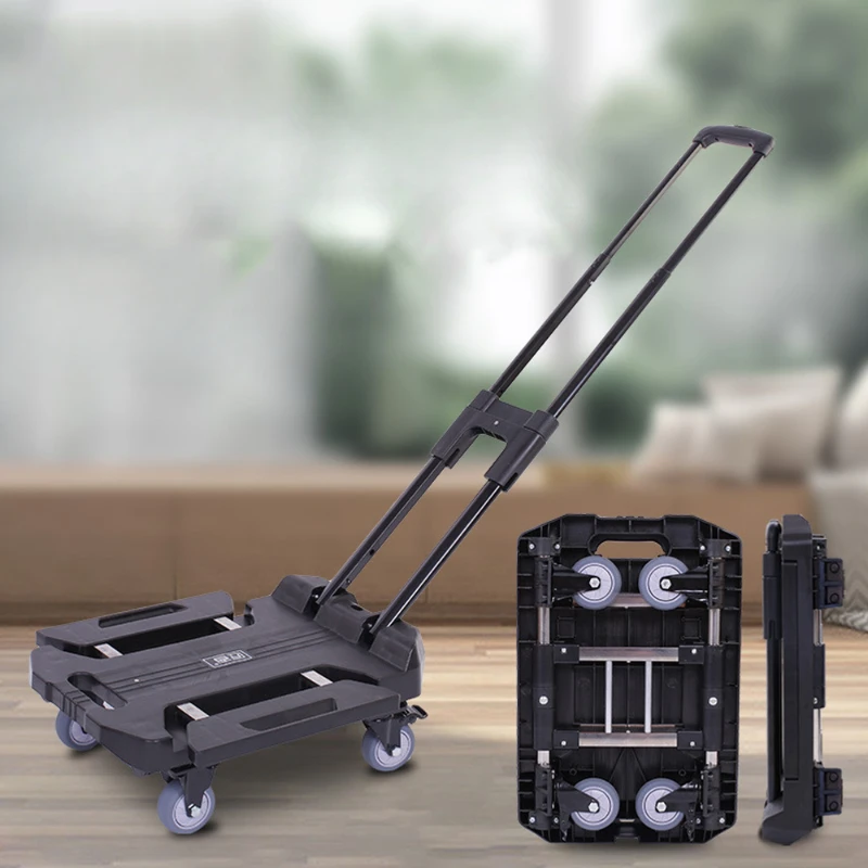 

200kg Extended Version Retractable Delivery Trolley Cart Hand Truck with Bungee Cord Portable Folding Cart with Wheels Shopping