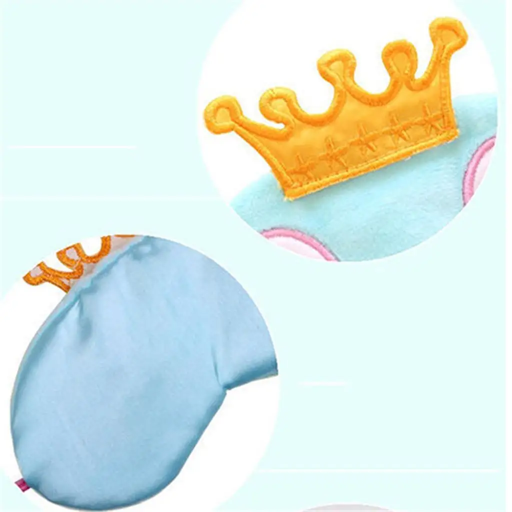 Satin Velvet Eye Mask Sleeping Eyeshade Cute Cartoon Sleep Patch for Travel Spa Relaxation Home Nap