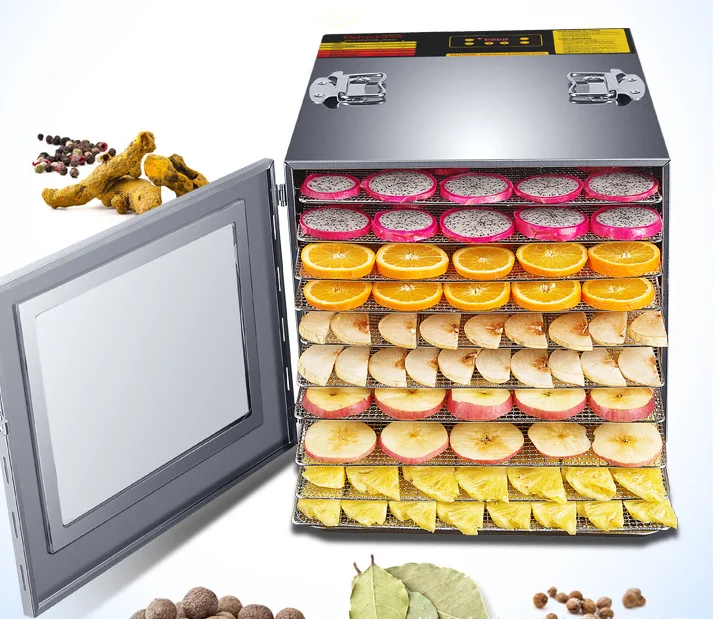 Home Drying Machine Food Freeze Dryer Mini Food Heating Dryer / 10 Layers Fruit Dryer Machine