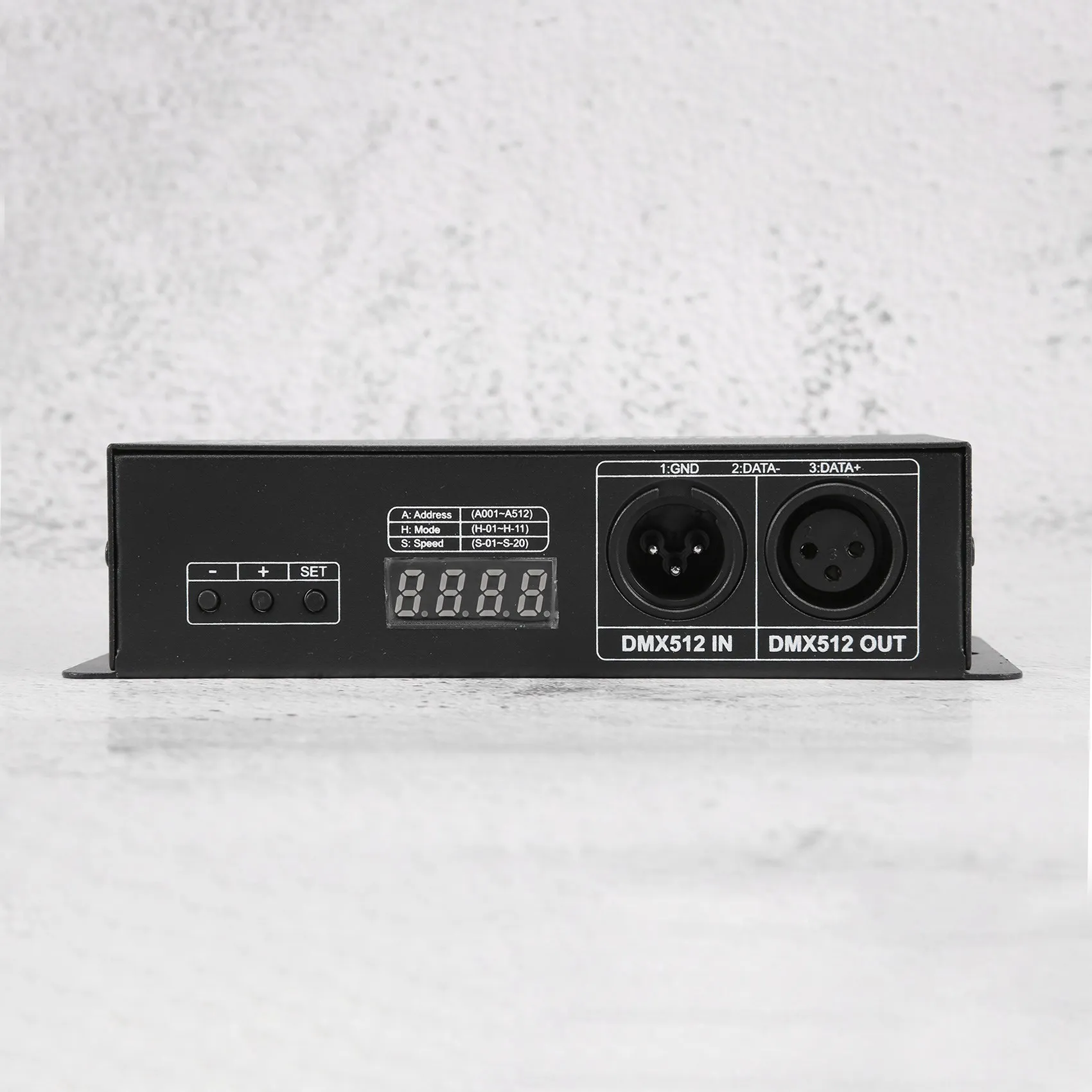 -MEOF High Power Dmx LED Controller LED DMX 512 Decoder Dimmer Driver DC12V-24V For LED Rgb Strip Or Lights (3 Channel)