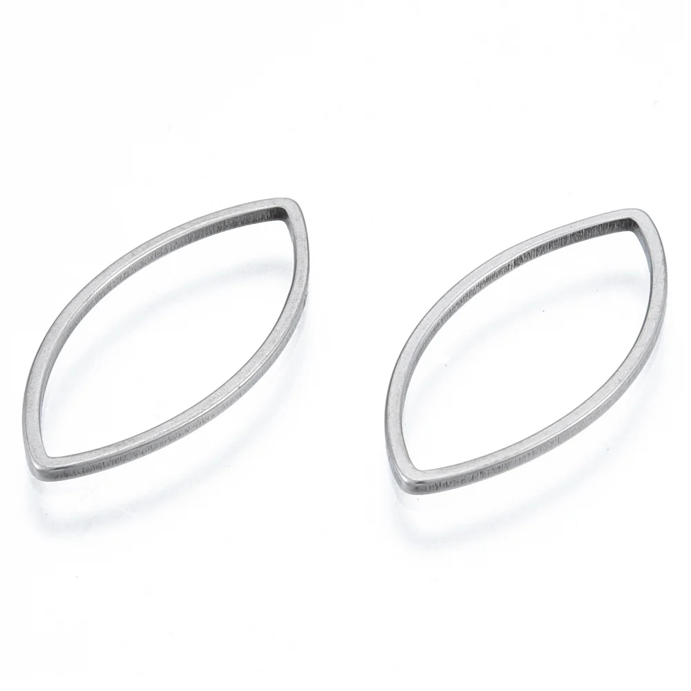 10pcs Stainless Steel Linking Rings for DIY Earrings