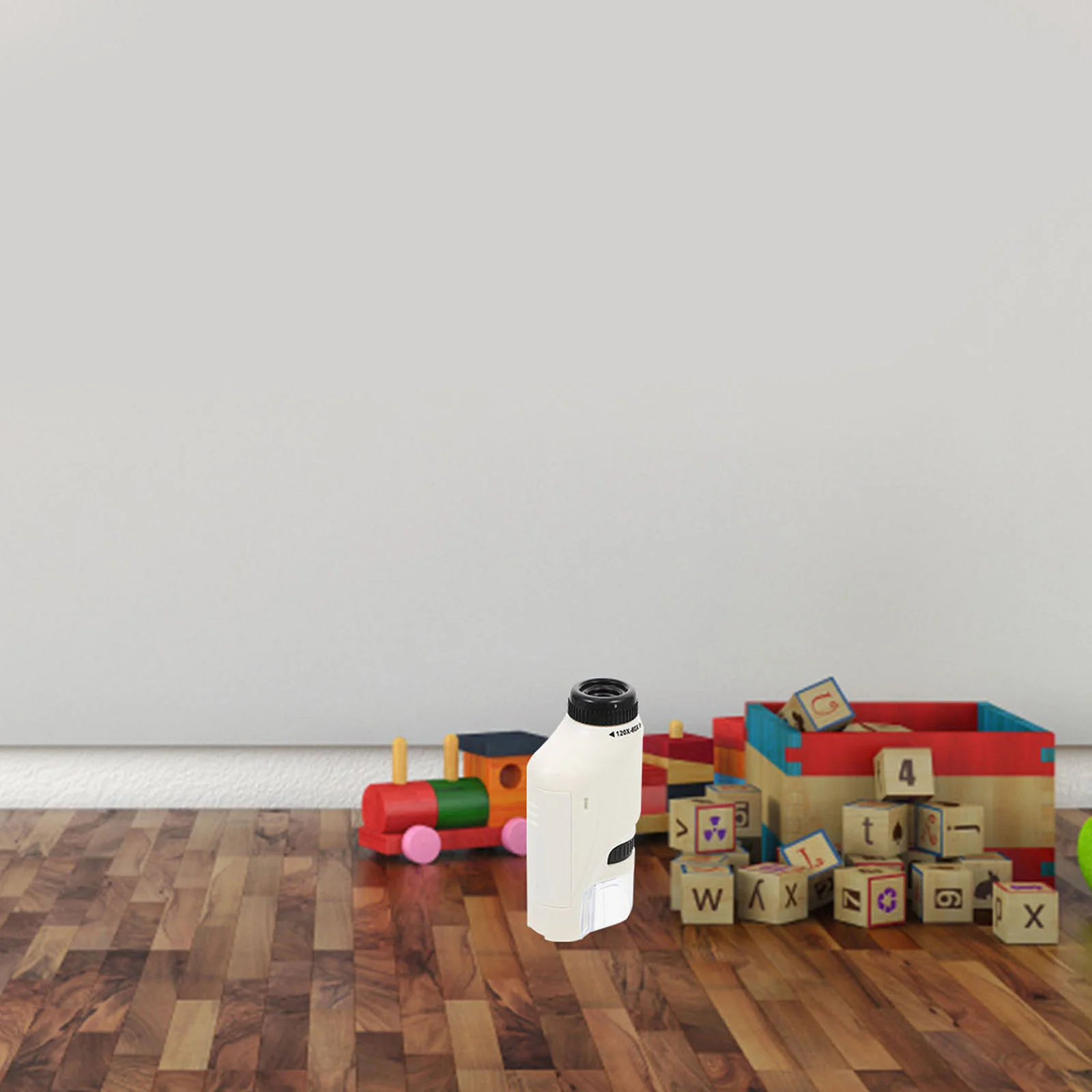 Microscópio profissional para crianças, leve, brinquedo educacional precoce, estrutura simples, experimento biológico multifuncional