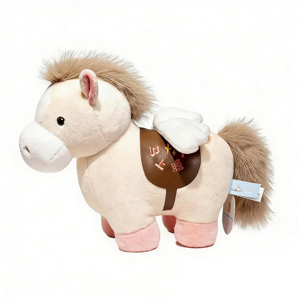 Suave 16 cm/20 cm Caballo de la suerte rojo Animal Premium Caballo 2026 Caballo del Zodíaco Colgante Decoración