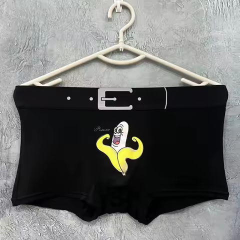 Underwear Man Novelty Underpants Men Boxers Fashion Designer Cartoon Funny Print Male Boxer Briefs Modal Panties Men