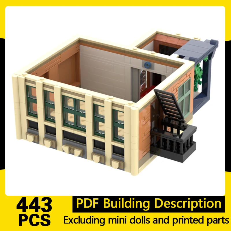 City Street View Model MOC Building Bricks Extra Floor For Building Modular Technology Gifts Holiday Assemble Children Toys Suit