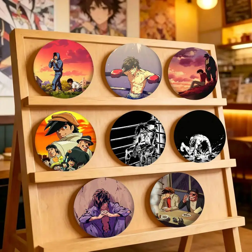 Hot Anime Ashita no Joe 25mm 32mm 44mm 58mm 75mm Brooches Badges Pins for Accessories Gift