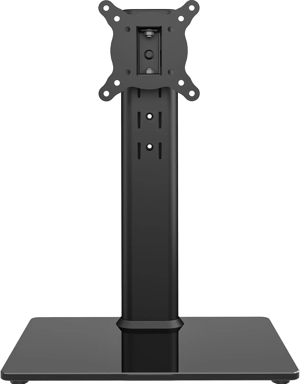 

Universal Swivel TV Stand for 13-32 Inch TVs with Adjustable Height, Tempered Glass Base, Holds 77lbs