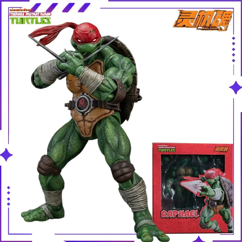 Oryginalny, dostępny od ręki model figurki z anime Wojowników Mamy Węgorza Raphael Leonardo, zabawka, prezent, kolekcja.