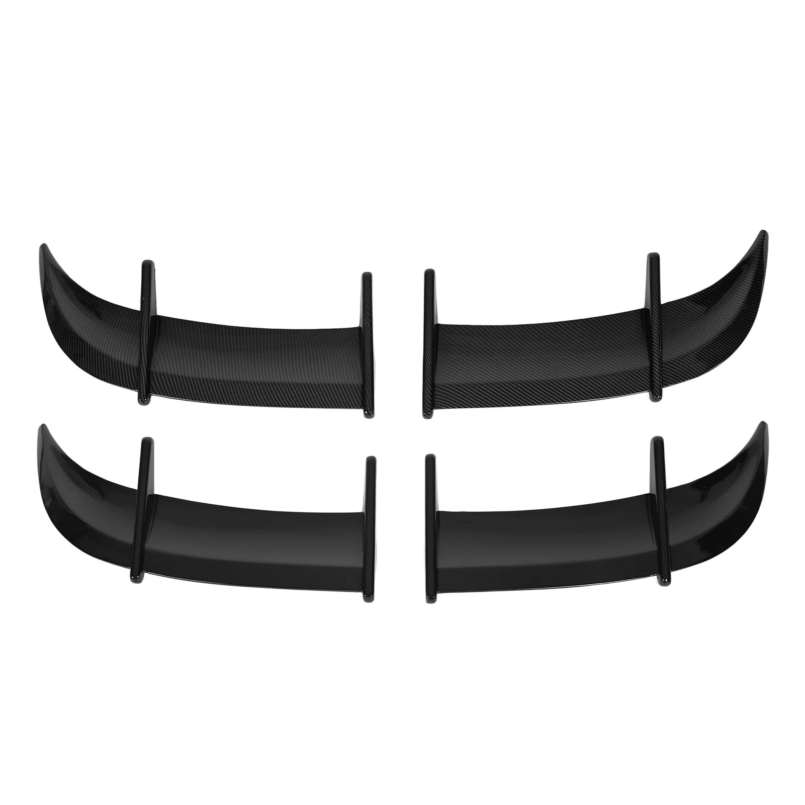 2PCS Auto Hinten Stamm Spoiler AK Stil Wind Druck Reduktion Schwanz Spoiler Deckel Flügel Fit für MK6 Modelle auto Hinten Stamm Spoiler